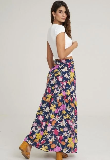 Falda Boston Azul Ragged Pf11320465 5 Falda Boston Azul Ragged Pf11320465 - Imagen 3