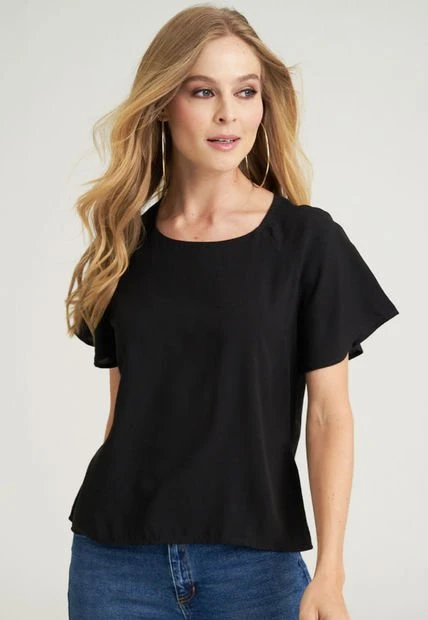Blusa Seul Negro Ragged Pf12110736 3 Blusa Seul Negro Ragged Pf12110736