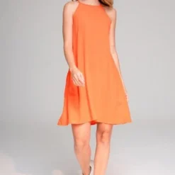 Vestido Prana Naranja Ragged Pf17510016