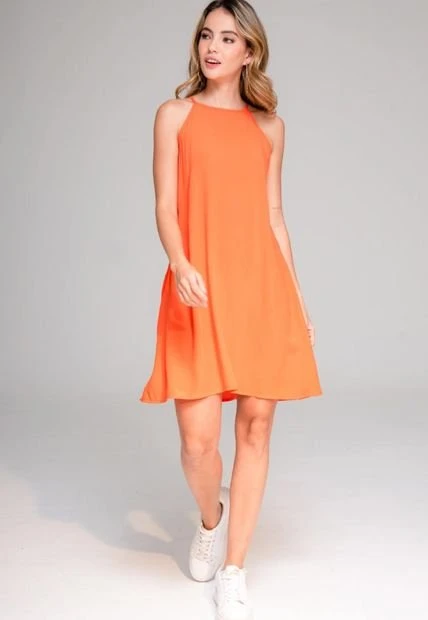 Vestido Prana Naranja Ragged Pf17510016 3 Vestido Prana Naranja Ragged Pf17510016