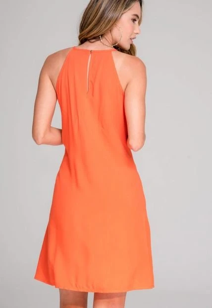 Vestido Prana Naranja Ragged Pf17510016 5 Vestido Prana Naranja Ragged Pf17510016 - Imagen 3