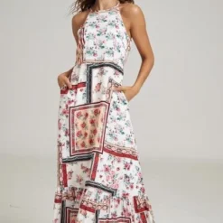 Vestido Patchwork Blanco Ragged Pf11511195