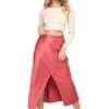 Falda Satin Cruzada Rojo Ragged Pf12320147 -Feminora Moda Tienda De Ventas ragged 9325 0795912 1 product