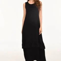Vestido Amsterdam Negro Ragged Pf12510285