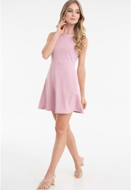 Vestido Los Angeles Rosa Ragged Pf12510306 3 Vestido Los Angeles Rosa Ragged Pf12510306