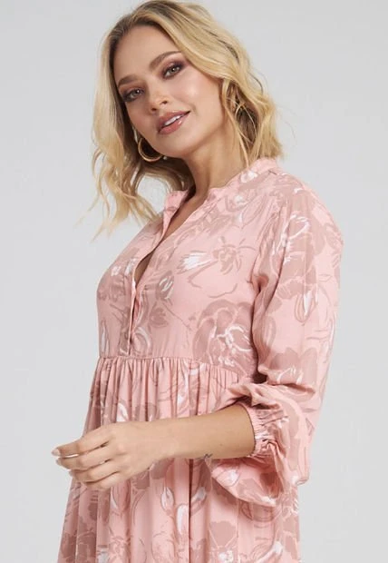 Vestido Masala Rosa Ragged Pf31511091 4 Vestido Masala Rosa Ragged Pf31511091 - Imagen 2