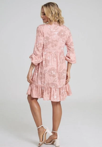 Vestido Masala Rosa Ragged Pf31511091 5 Vestido Masala Rosa Ragged Pf31511091 - Imagen 3