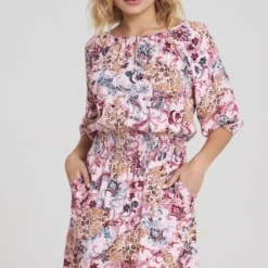 Vestido Corto Iguazu Rosa Ragged Pf31511111