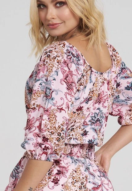 Vestido Corto Iguazu Rosa Ragged Pf31511111 4 Vestido Corto Iguazu Rosa Ragged Pf31511111 - Imagen 2