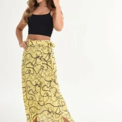 Falda Amali Amarillo Ragged Pf31320280