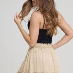 Falda Corta Cienaga Beige Ragged Pf31320293 -Feminora Moda Tienda De Ventas ragstyle 5330 4255122 3 product