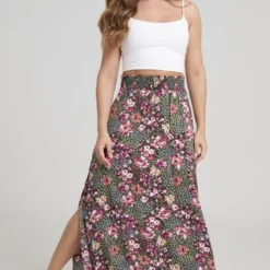 Falda Veronica Verde Ragged Pf31320297