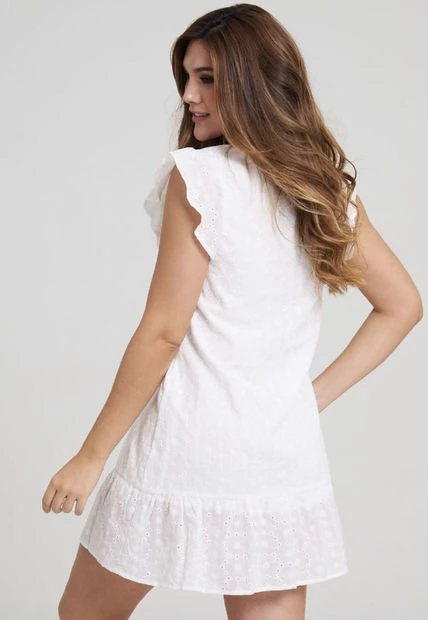 Vestido Primavera Blanco Ragged Pf31511090 5 Vestido Primavera Blanco Ragged Pf31511090 - Imagen 3