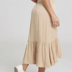 Falda Malfy Beige Ragged Pf31320281 7 Falda Malfy Beige Ragged Pf31320281 -Feminora Moda Tienda De Ventas ragstyle 8345 0845122 3 product