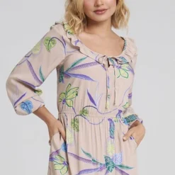 Vestido Midi Nabila Beige Ragged Pf31511120 -Feminora Moda Tienda De Ventas ragstyle 8765 7879122 4 product