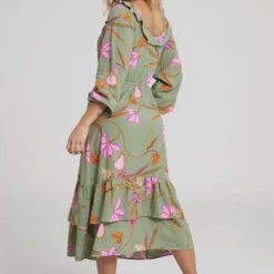 Vestido Midi Nabila Verde Ragged Pf31511120 -Feminora Moda Tienda De Ventas ragstyle 8766 4879122 2 product