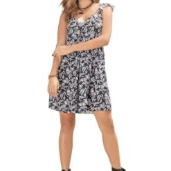 VESTIDO CORTO MUJER NEGRO 87413