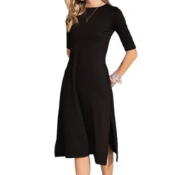Vestido Largo Para Mujer Negro Rutta