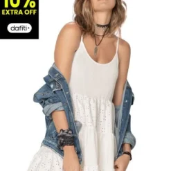 Vestido Corto Para Mujer Marfil Rutta