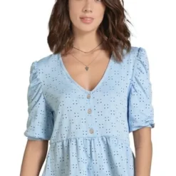 Blusa Para Mujer Azul Claro Rutta