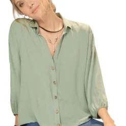 Camisa Para Mujer Verde Oliva Rutta