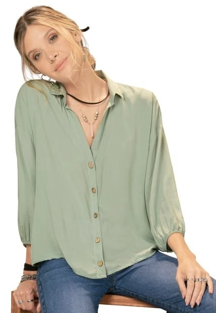 Camisa Para Mujer Verde Oliva Rutta 3 Camisa Para Mujer Verde Oliva Rutta