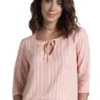 Blusa Para Mujer Bicolor Rayas Palo De Rosa Rutta