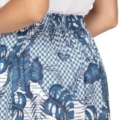 Falda Larga Para Mujer Estampado Tropical Azul Rutta -Feminora Moda Tienda De Ventas rutta 5738 5503981 2 product
