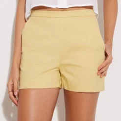 Short Mujer Seven Amarillo Algodón -Feminora Moda Tienda De Ventas seven seven 1230 4523022 3 product