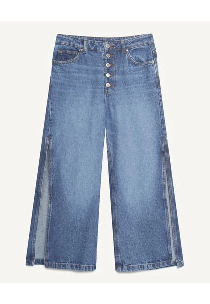 Jean Mujer Seven Culotte Azul Algodón 3 Jean Mujer Seven Culotte Azul Algodón