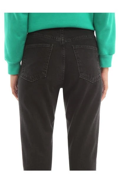 Jean Mujer Seven Mom Negro Algodón 6 Jean Mujer Seven Mom Negro Algodón - Imagen 4