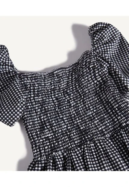 Vestido M/C Mujer Seven Negro En Poliéster 4 Vestido M/C Mujer Seven Negro En Poliéster - Imagen 2