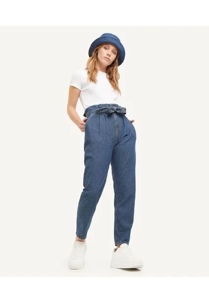 Jean Paper Bag Para Mujer Seven 3 Jean Paper Bag Para Mujer Seven