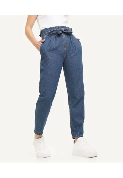 Jean Paper Bag Para Mujer Seven 4 Jean Paper Bag Para Mujer Seven - Imagen 2