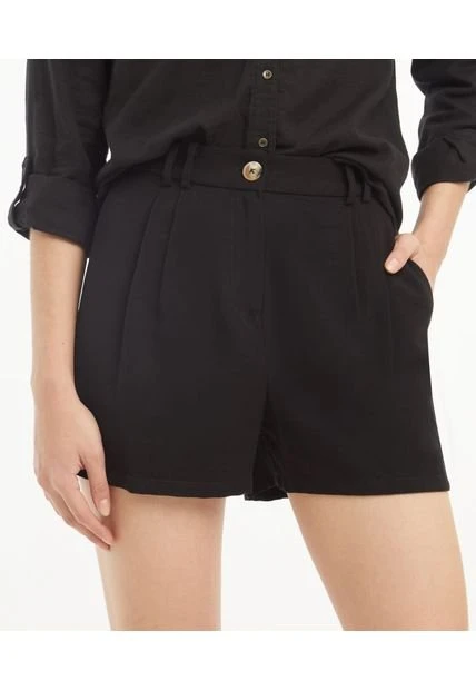 Short Mujer Seven Negro Rayón 4 Short Mujer Seven Negro Rayón - Imagen 2