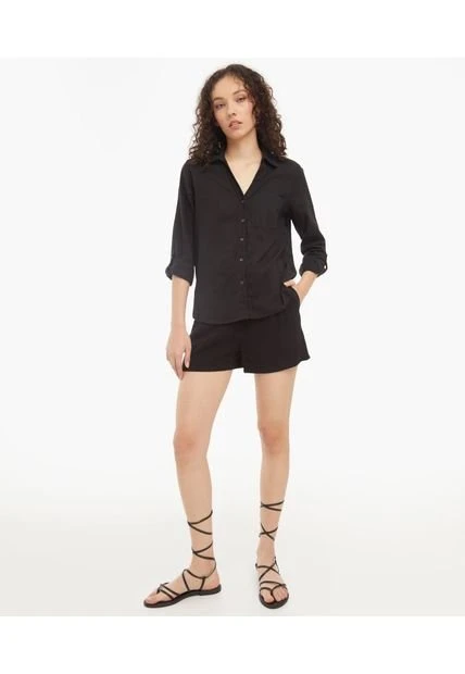 Short Mujer Seven Negro Rayón 5 Short Mujer Seven Negro Rayón - Imagen 3