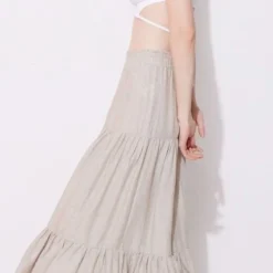 Falda Mujer Seven Largo Café Viscosa 9 Falda Mujer Seven Largo Café Viscosa -Feminora Moda Tienda De Ventas seven seven 4957 2213722 3 product