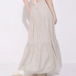 Falda Mujer Seven Largo Café Viscosa 10 Falda Mujer Seven Largo Café Viscosa -Feminora Moda Tienda De Ventas seven seven 4960 2213722 4 product