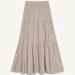 Falda Mujer Seven Largo Café Viscosa 11 Falda Mujer Seven Largo Café Viscosa -Feminora Moda Tienda De Ventas seven seven 4963 2213722 5 product