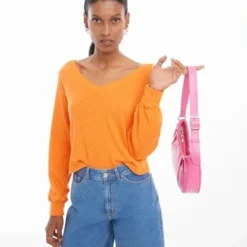 Bermuda Mujer Seven Azul Algodón