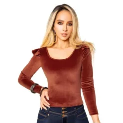 Blusa Terracota Seven7 F-045 -Feminora Moda Tienda De Ventas seven7 6409 6186922 3 product