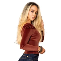 Blusa Terracota Seven7 F-045 -Feminora Moda Tienda De Ventas seven7 6415 6186922 4 product