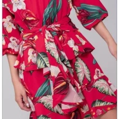 Vestido Corto Estampado Est Rojo-M-16VE0070 -Feminora Moda Tienda De Ventas spirito 0097 0280222 3 product