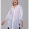Camisa Con Aberturas Blanco-S-49CM0001
