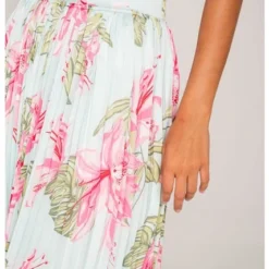 Falda Larga Plisada Est Naranja L -Feminora Moda Tienda De Ventas spirito 6457 0657622 3 product