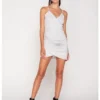 Vestido Corto Drapeado Plata L 1 Vestido Corto Drapeado Plata L -Feminora Moda Tienda De Ventas spirito 9129 4197122 1 product