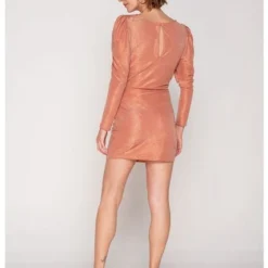 Vestido Corto Brillante Rosado L -Feminora Moda Tienda De Ventas spirito 9129 8197122 2 product