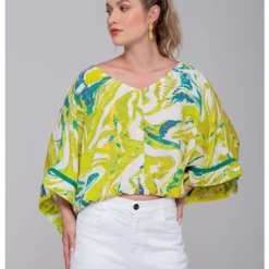 Blusa Estampada Est Verde-L-16BL0047