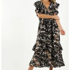 Vestido Largo Con Boleros Para Mujer