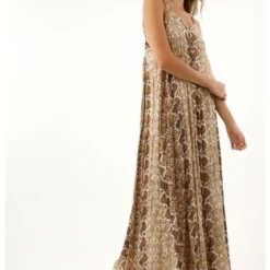 Vestido Largo Estampado De Pitón Para Mujer -Feminora Moda Tienda De Ventas tennis 0339 9964812 3 product